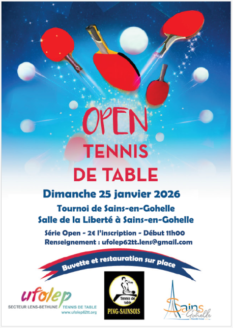 Tournoi Open de Sains en Gohelle